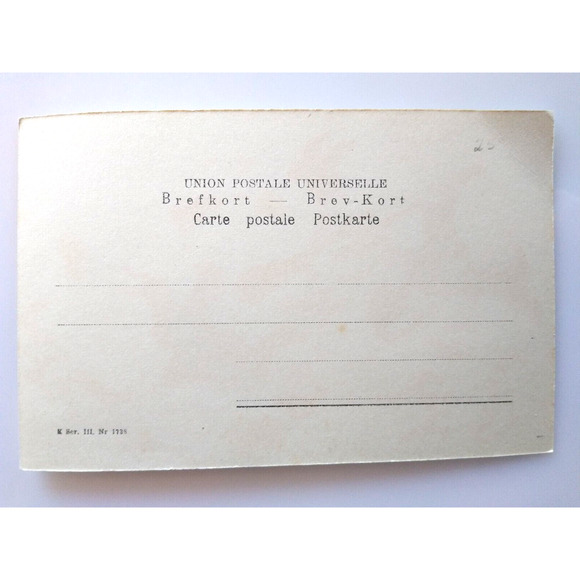 Easter Witch Postcard Fantasy Glad Pask Flying Broom Tea Kettle People Sweden - Picture 3 of 3